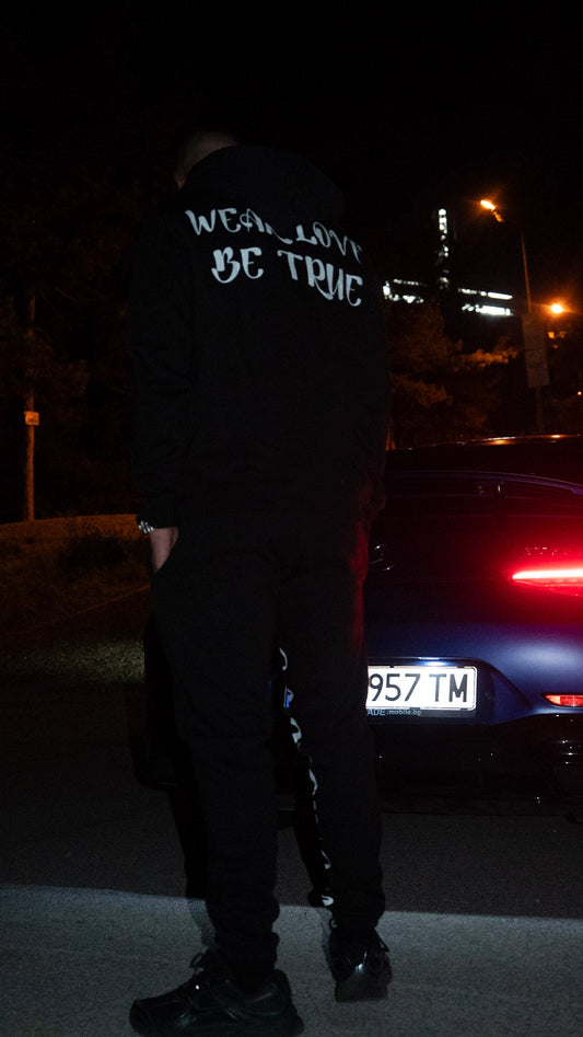 "TRUE LOVE" BLACK TRACKSUIT