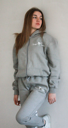 "TRUE LOVE" GREY TRACKSUIT