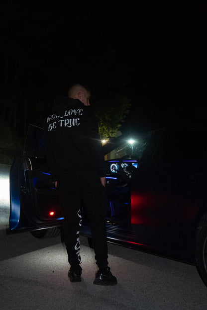 "TRUE LOVE" BLACK TRACKSUIT